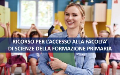 RICORSO PER L’ACCESSO ALLA FACOLTA’ DI SCIENZE DELLA FORMAZIONE PRIMARIA